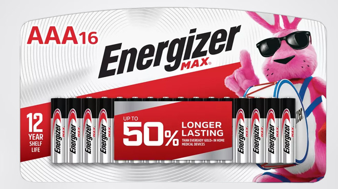 Energizer Max 16 Count Alkaline AAA Batteries