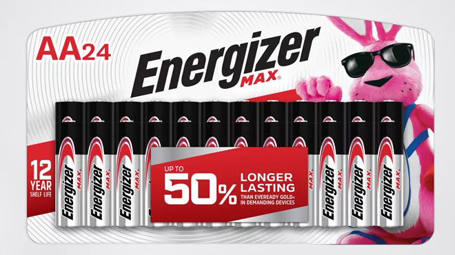 Energizer Max 24 Count Alkaline AA Batteries