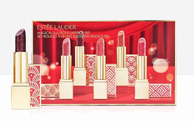 Estee Lauder 5 Piece Lipstick Set