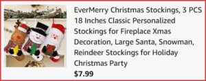 EverMerry Christmas Stockings at Checkout