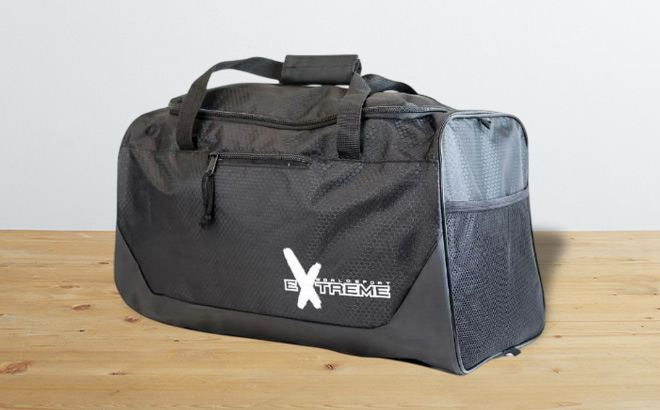 Extreme Sports Unisex Adults Gym Duffle on a Table