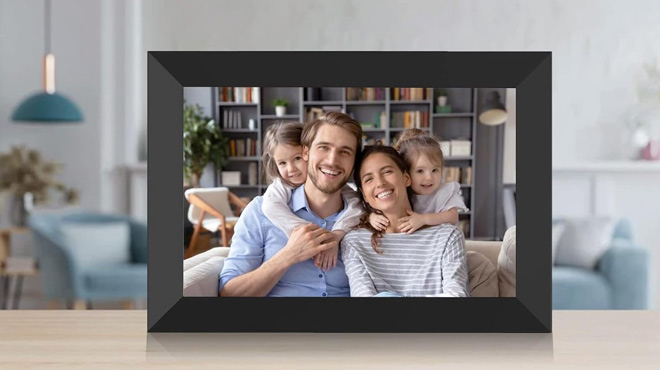 Family Photo in a Digital Frame