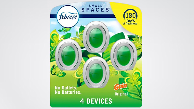 Febreze 4 Count Small Spaces Air Freshener