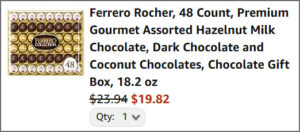 Ferrero Rocher 48 Count Premium Gourmet Assorted Set at Checkout