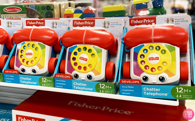 Fisher Price Toddler Pull Toy Chatter Telephone Pretend Phone