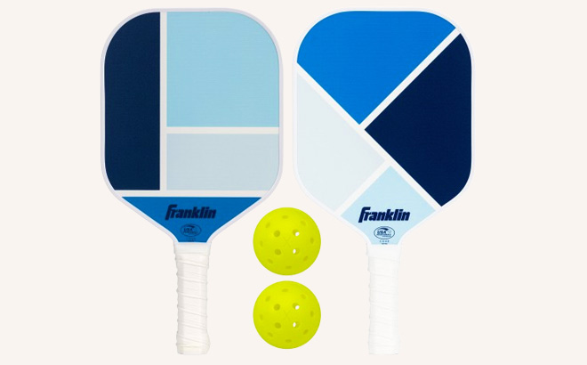 Franklin Sports 2 Player Pickleball Paddle Set