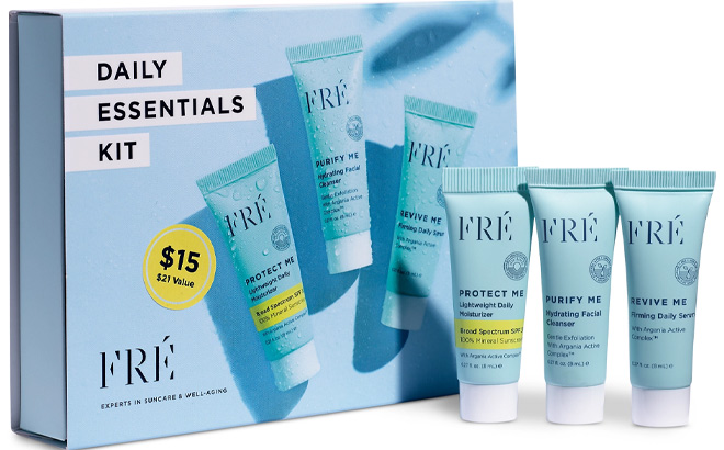 Fre 3 Piece Daily Essentials Skincare Set