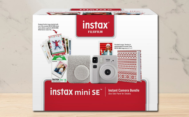 Fujifilm Instax Mini SE Instant Camera Bundle