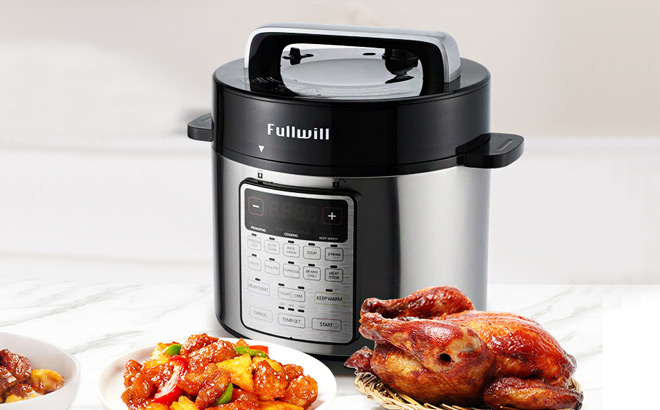 Fullwill 6 Quart Multi Functional Slow Cooker