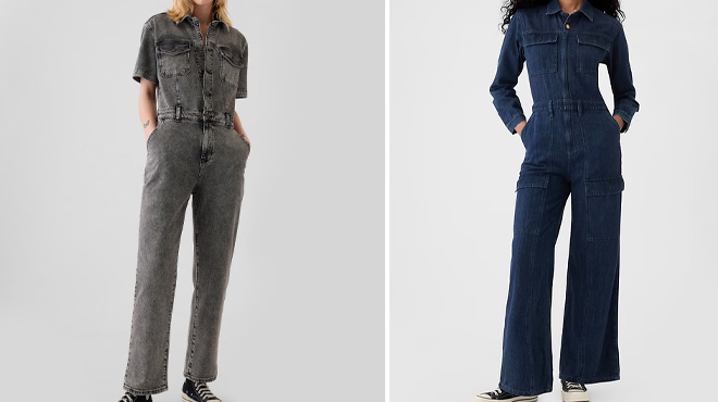 GAP Denim Jumpsuit and Denim Cargo Jumpsuit