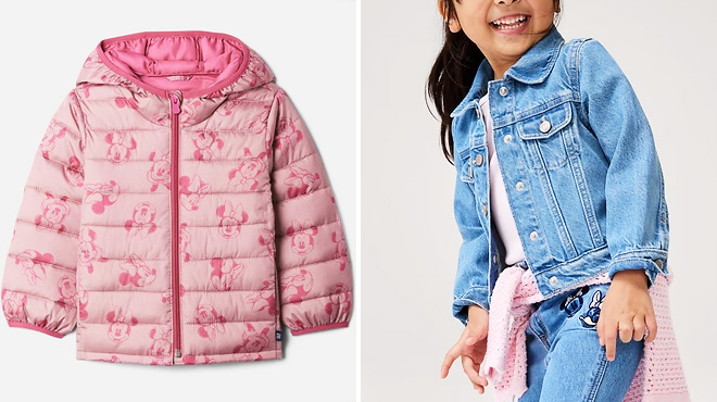 GAP Factory Disney Minnie Kids ColdControl Puffer Jacket