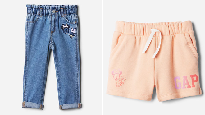 GAP Factory Disney Paperbag Mom Kids Jeans