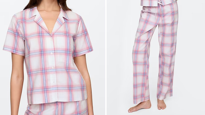 GAP Factory Poplin PJ Shirt and GAP Factory Poplin PJ Pants