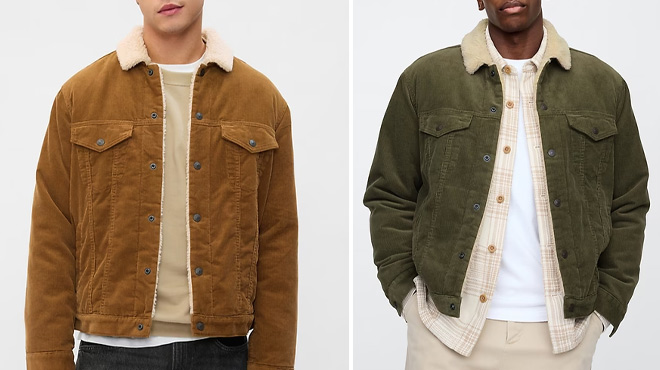 GAP Factory Sherpa Lined Icon Corduroy Jacket