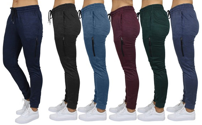 GBH Assorted Womens Loose Fitting Fleece Lined Tech Joggers