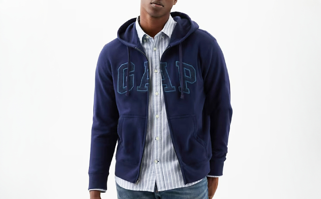 Gap Logo Zip Hoodie