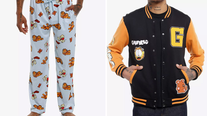 Garfield Odie Pajama Pants and Jacket