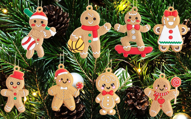 Gingerbread Man Christmas Tree Ornaments