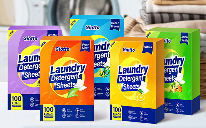 Giotto 100 Loads Laundry Detergent Sheets