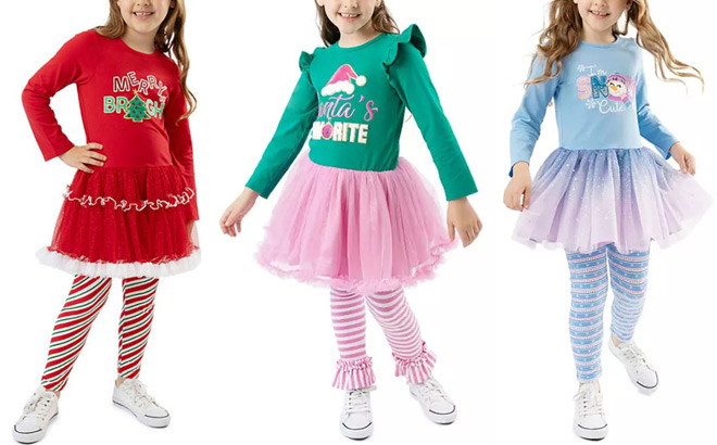 Girls Holiday Tutu Sets