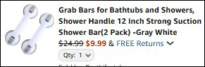 Grab Bars Final Price