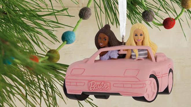 Hallmark Barbie in Car Christmas Ornament