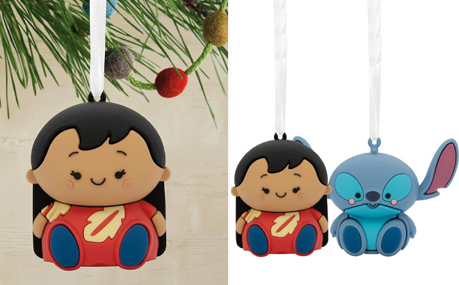 Hallmark Better Together Disney Lilo Stitch Christmas Ornaments