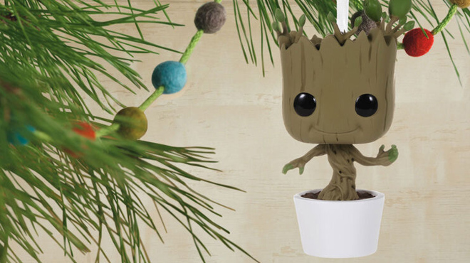 Hallmark Marvel Guardians of the Galaxy Groot Funko POP Christmas Ornament