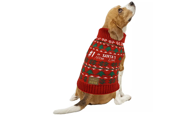 Hallmark Pets Santa Nice List Sweater