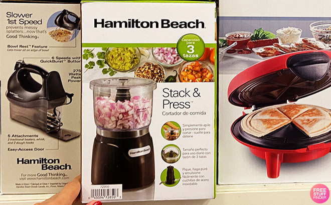 Hamilton Beach Stack Press 3 Cup Food Chopper