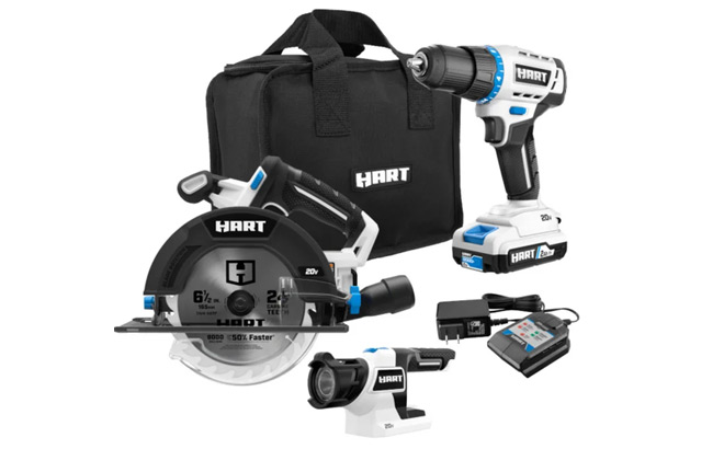 Hart 20V 3 Tool Combo Kit