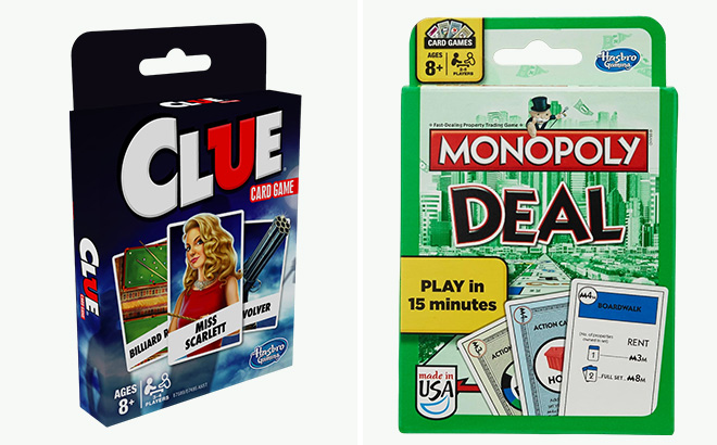 Hasbro Gaming Clue Card Game