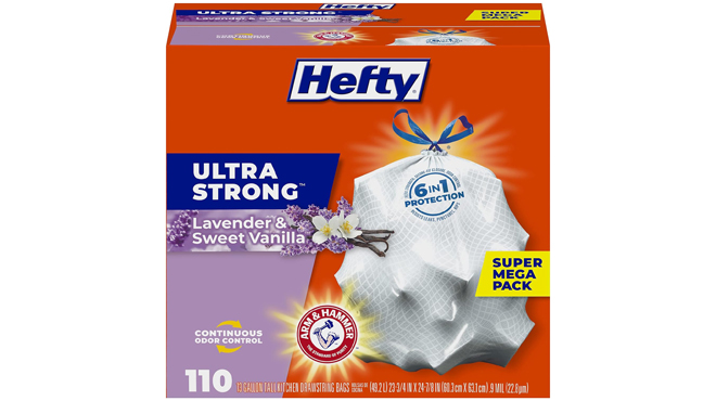 Hefty Ultra Strong 13 Gallon Trash Bags 110 Count 