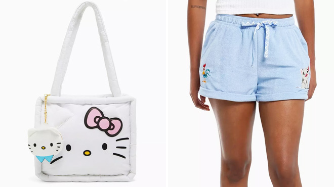 Hello Kitty Dear Daniel Puffer Tote With Coin Purse