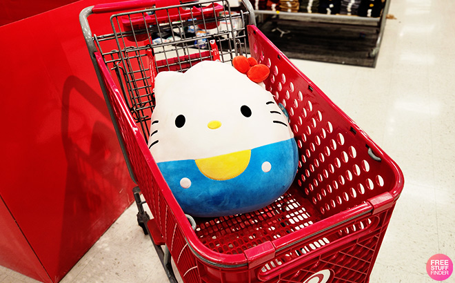 Hello Kitty Squishmallows Plush in the Cart