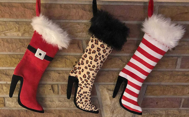 High Heel Christmas Stockings in Three Styles