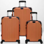 Hikolayae Grand Creek 3 Piece Luggage Set in Orange Color