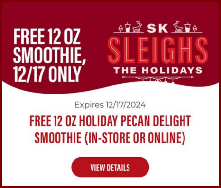 Holiday Pecan Delight smoothie