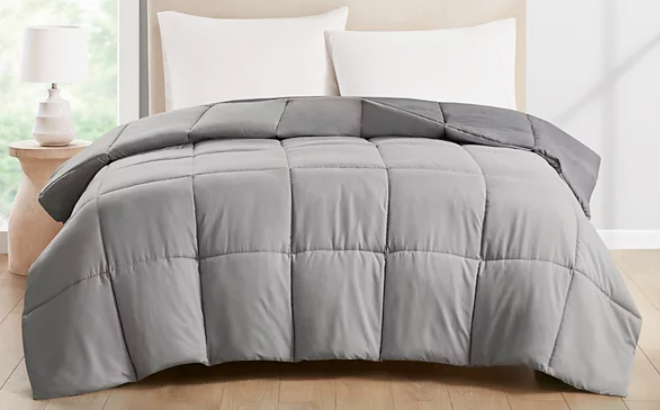 Home Design Reversible Down Microfiber Comforter