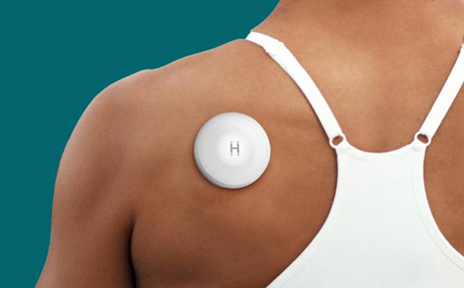 Homedics Heat Therapy thermaDot on a Persons back