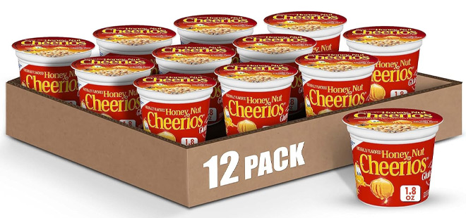 Honey Nut Cheerios Heart Healthy Cereal Cup 12 Pack