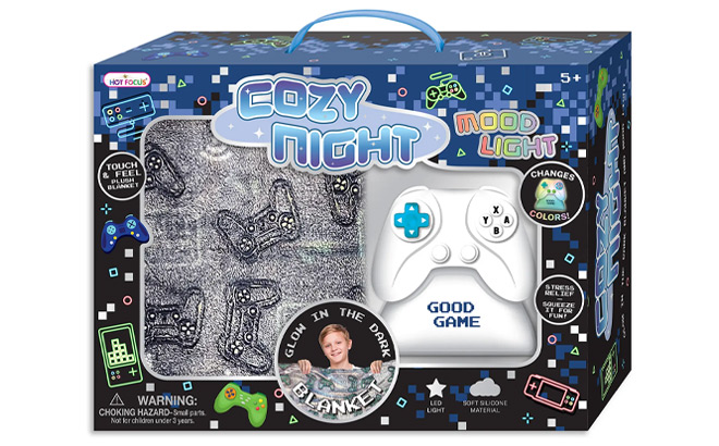 Hot Focus Kids Game Night Blanket Mood Light Set