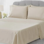 Hotel Style 1000 Thread Count Sheet Set fitted to a bed