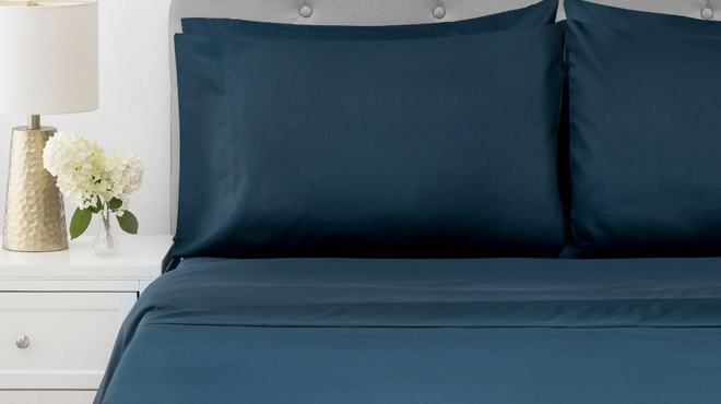 Hotel Style 1000 Thread Count Sheet Set in Blue Color