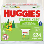 Huggies Baby Wipes 624 Count Box on a Table