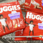 Huggies Little Movers Baby Diapers in Cart