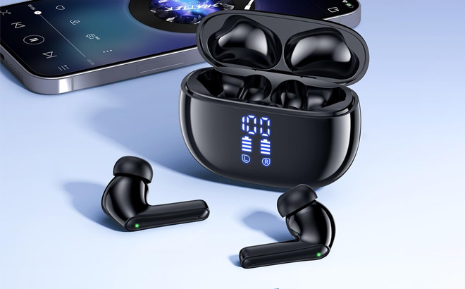 Huifu Wireless Earbuds Bluetooth in Black Color