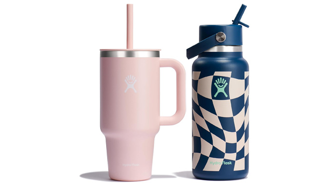 Hydro Flask Travel Tumbler and Hydro Flask Wide Mouth Water Bottle