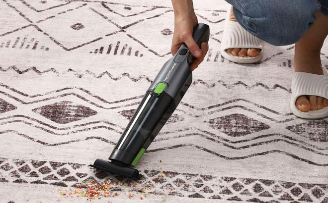 HyperSweep Handheld Cordless Vacuum in Use