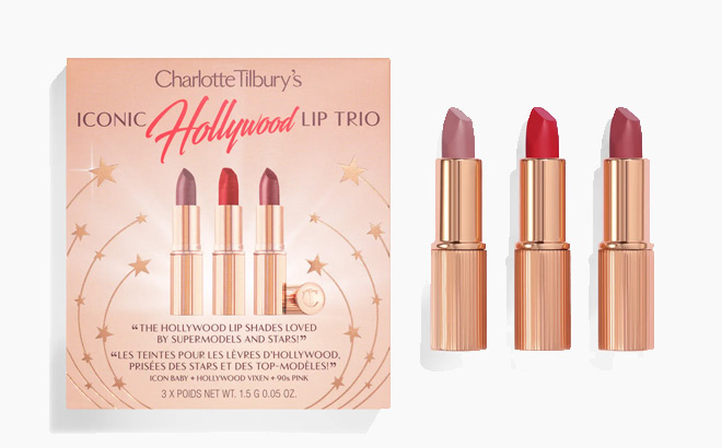 Iconic Hollywood Lipstick Trio